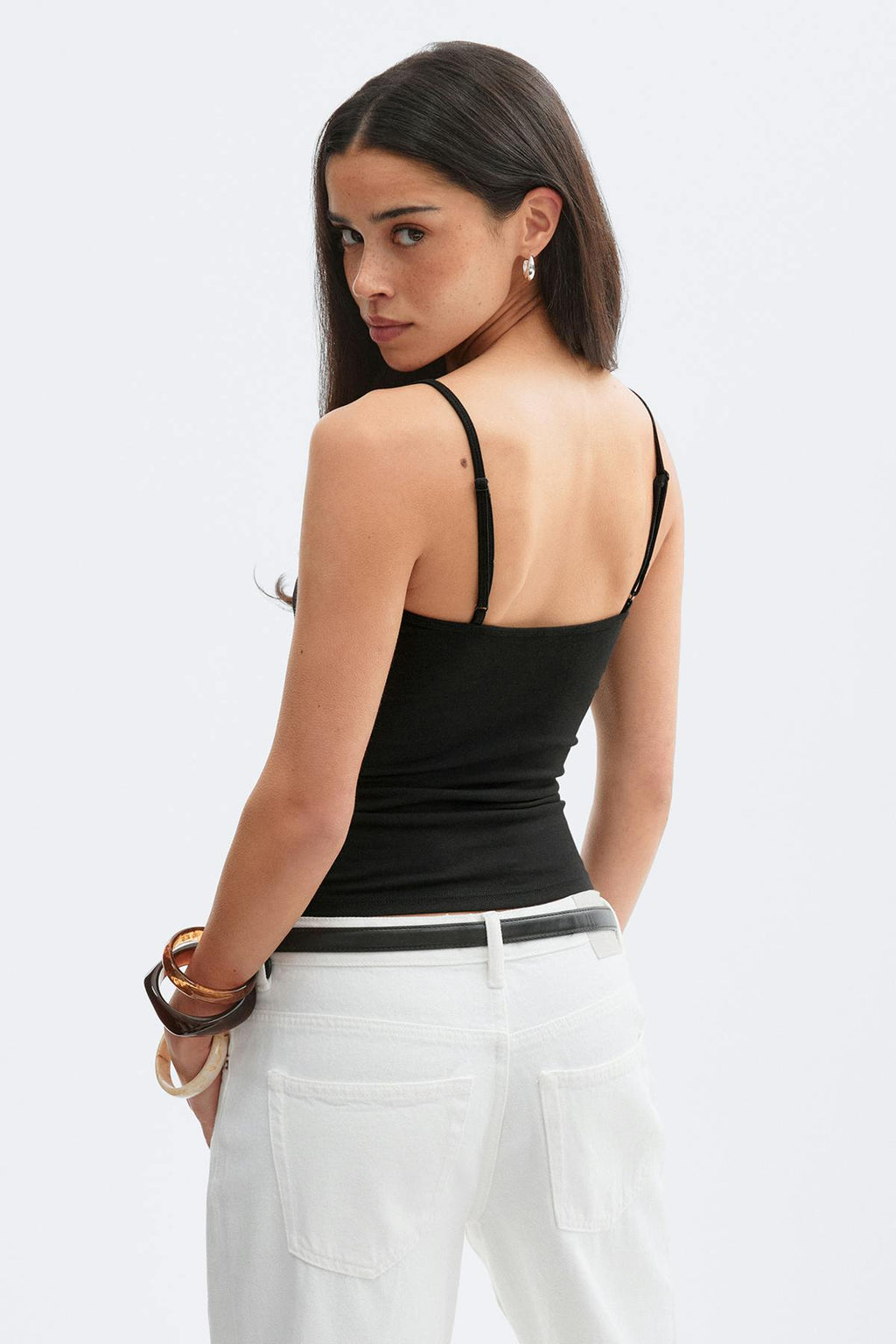 Lace strap singlet