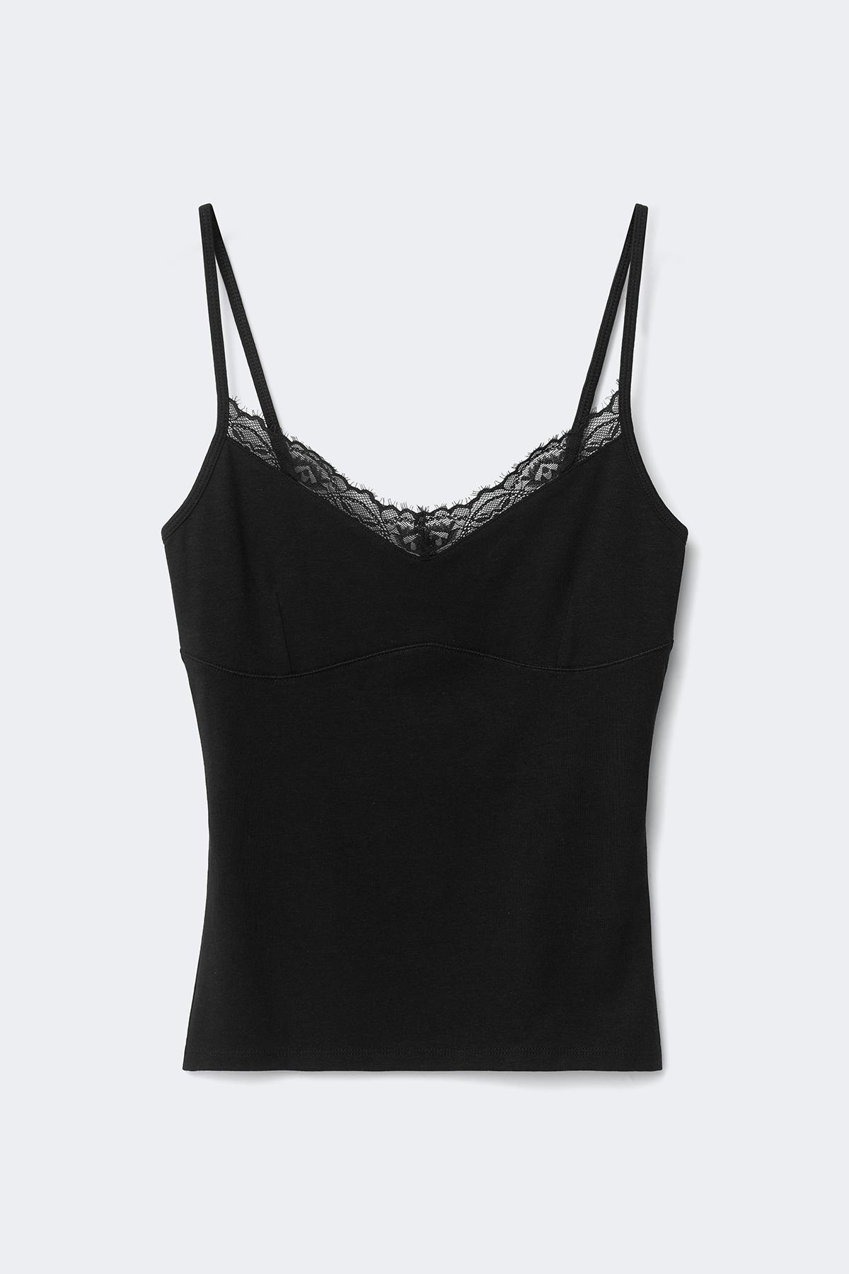 Lace strap singlet