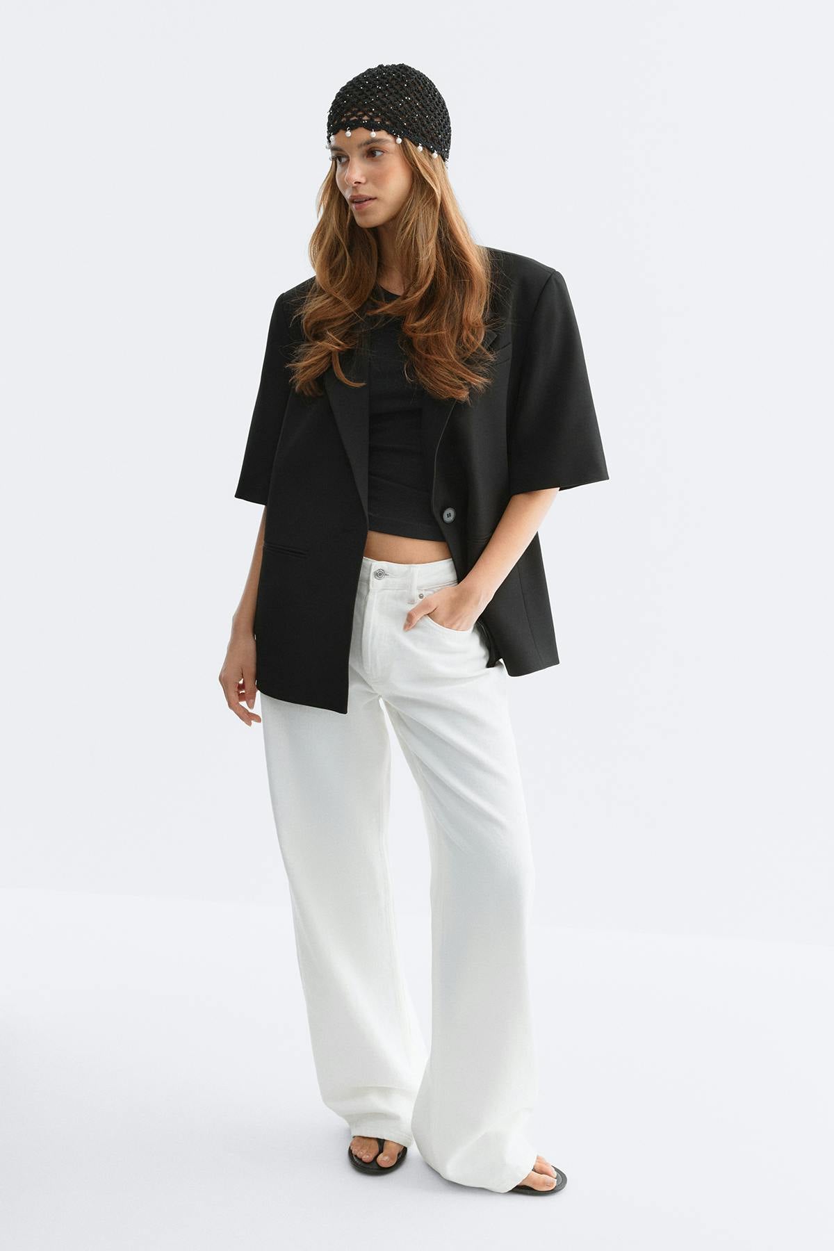Short sleeve blazer