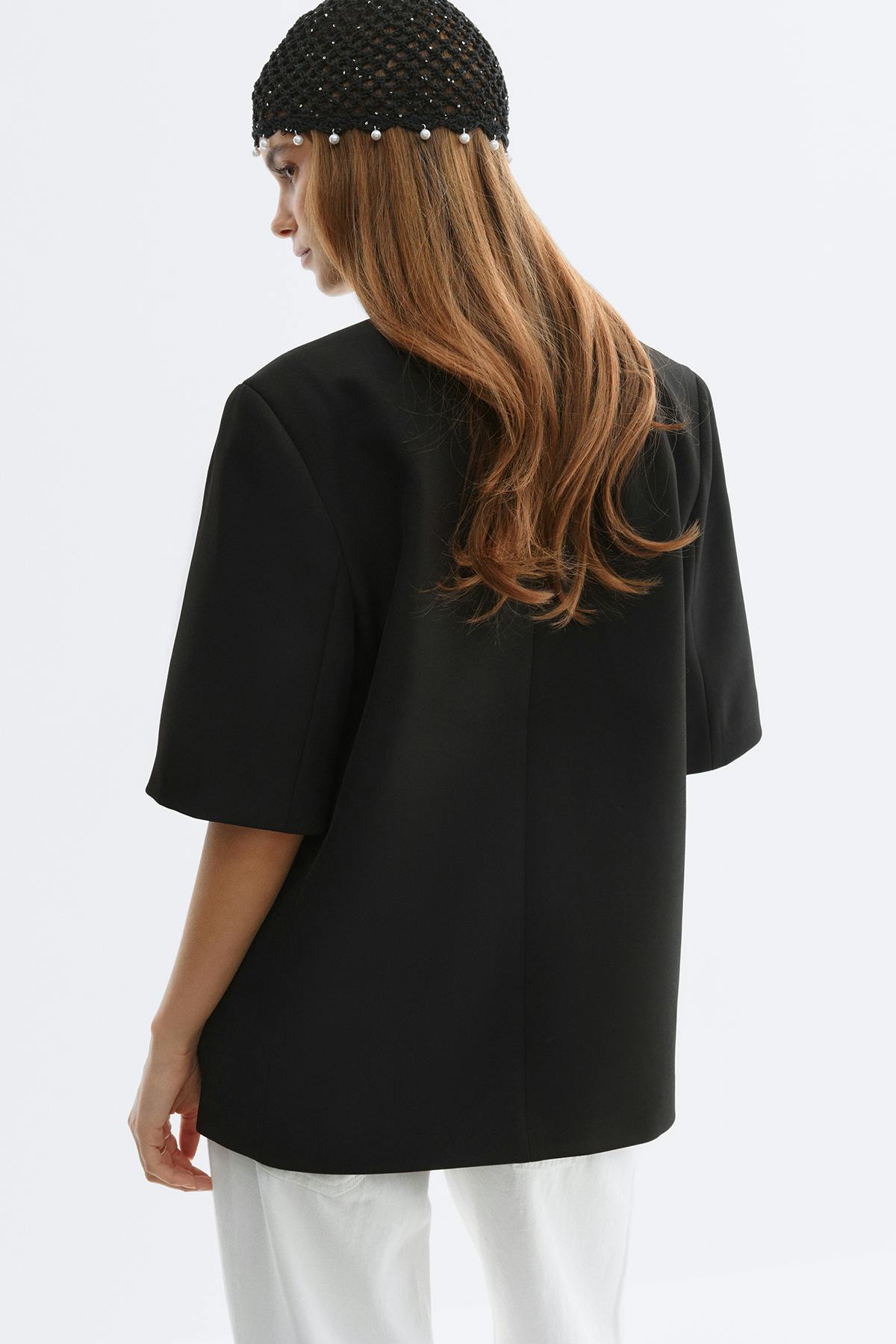 Short sleeve blazer