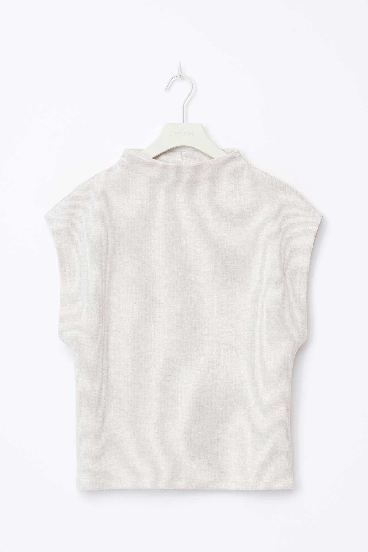 Soft funnel neck top