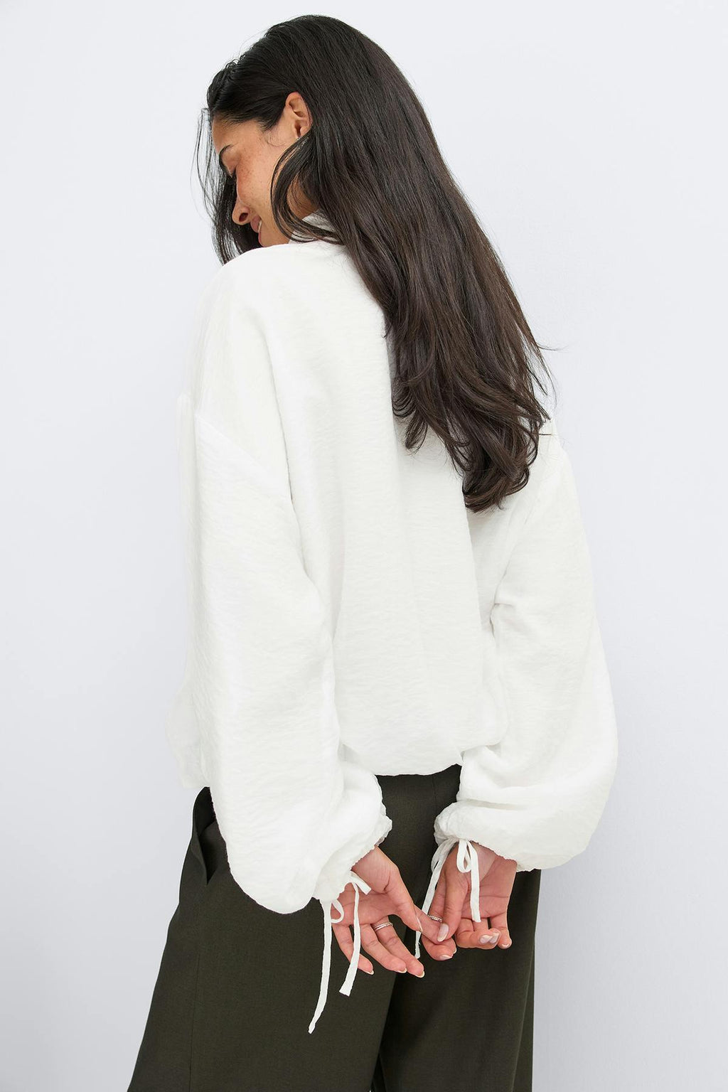 Sheer high neck jacket