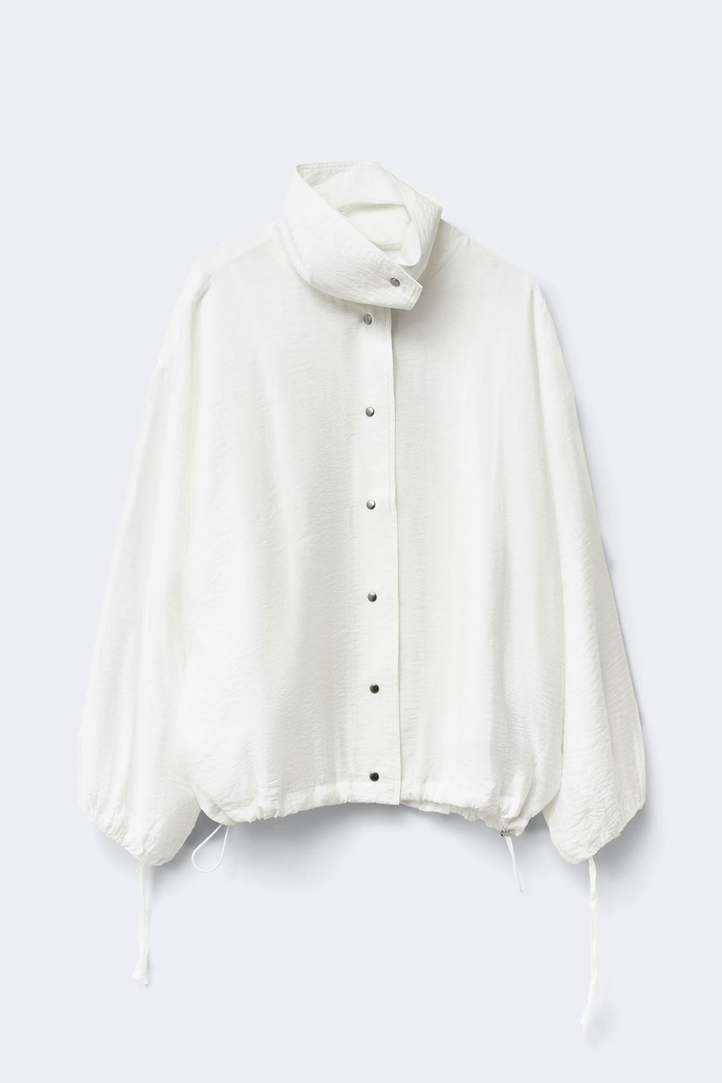 Sheer high neck jacket