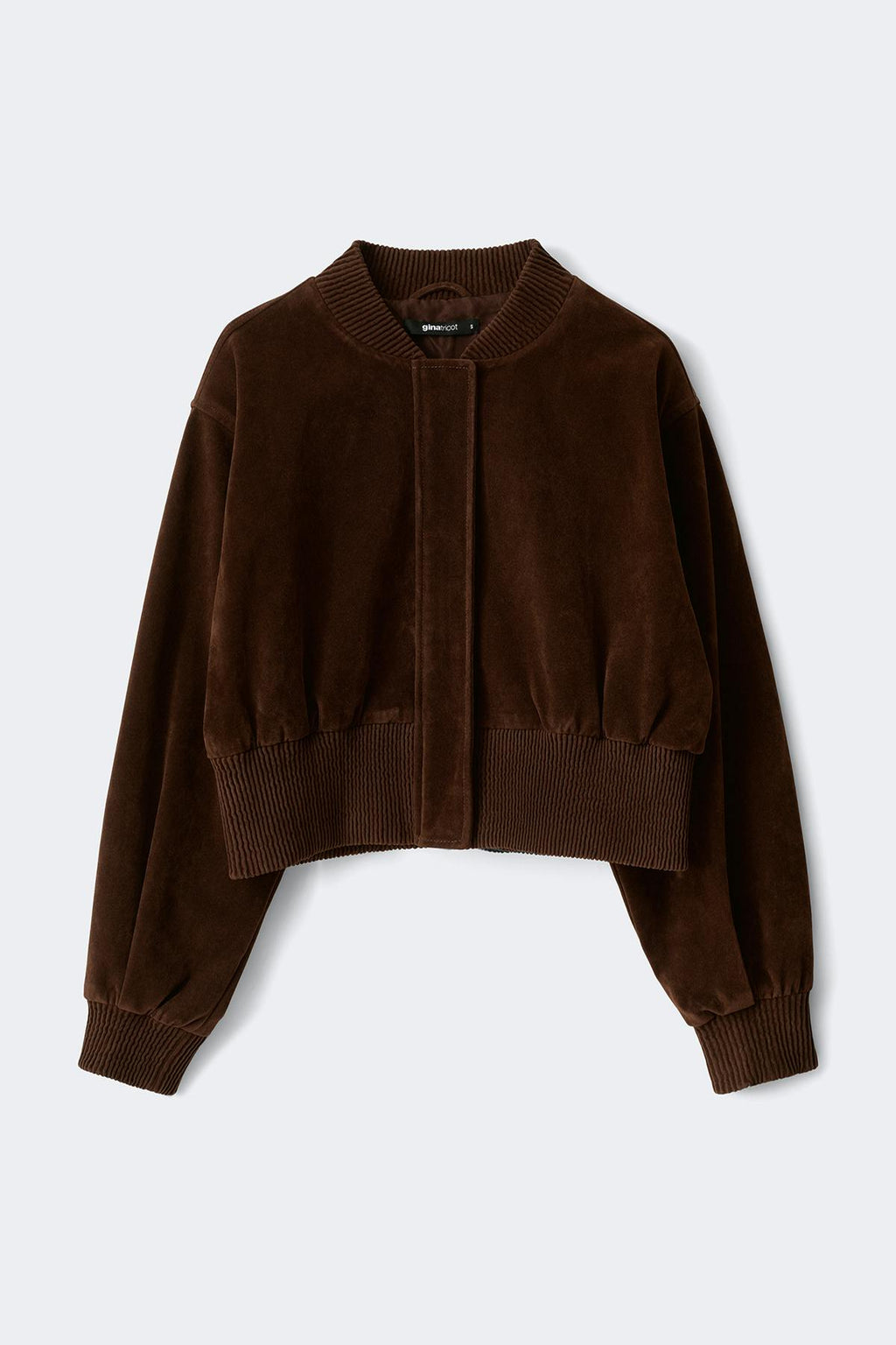 Faux suede short jacket