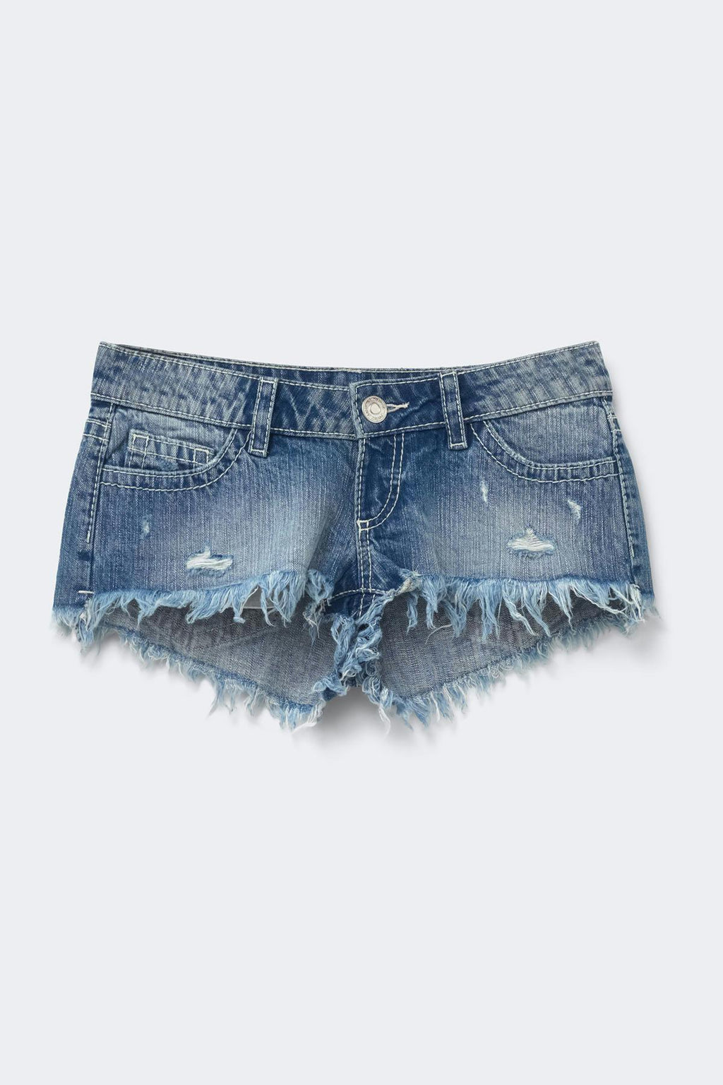 14+ slay low denim shorts