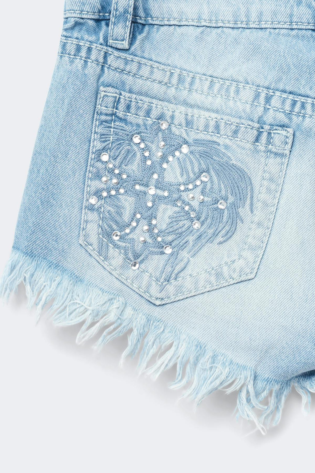 14+ slay low denim shorts