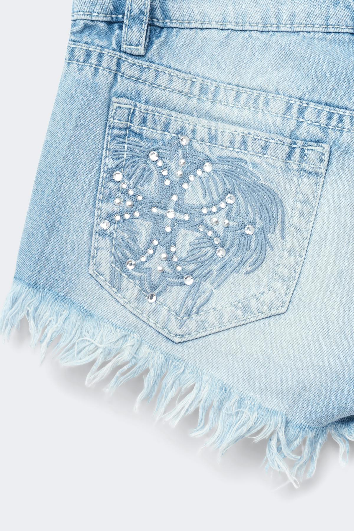 14+ slay low denim shorts