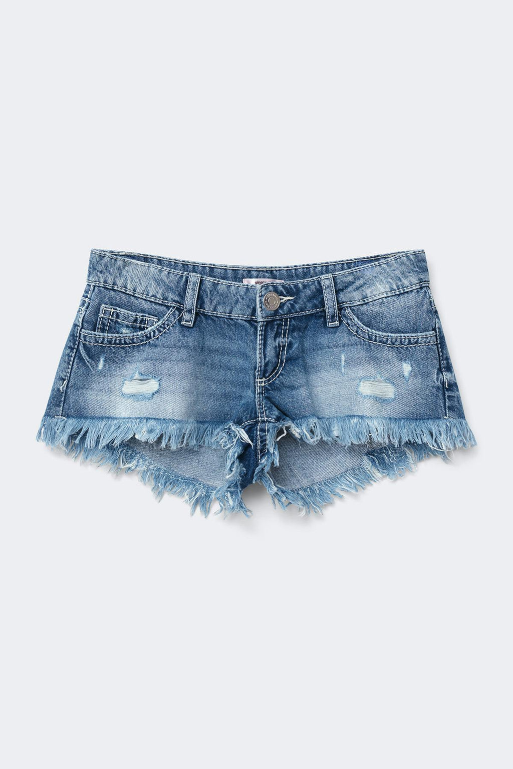 14+ slay low denim shorts