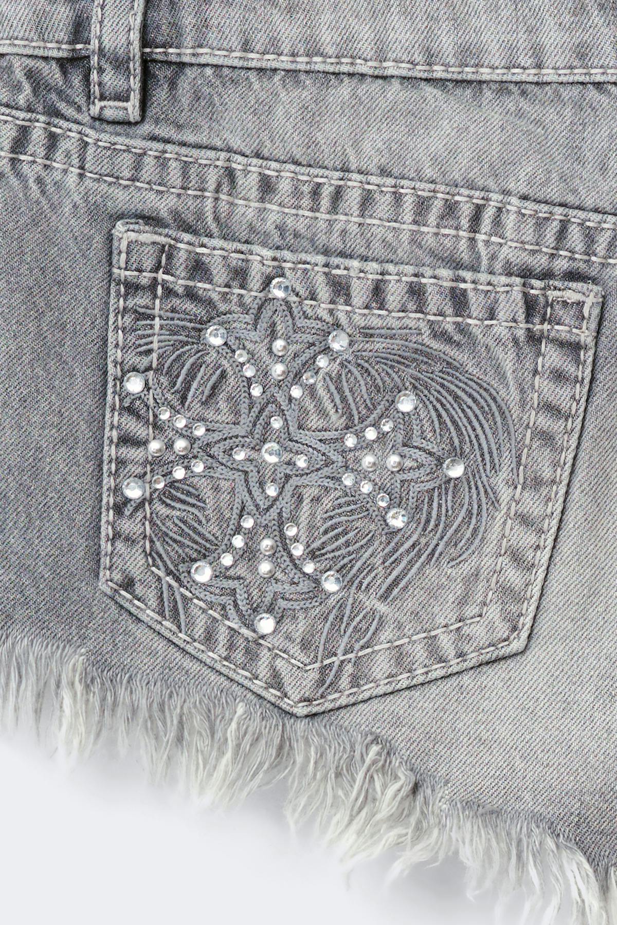 14+ slay low denim shorts