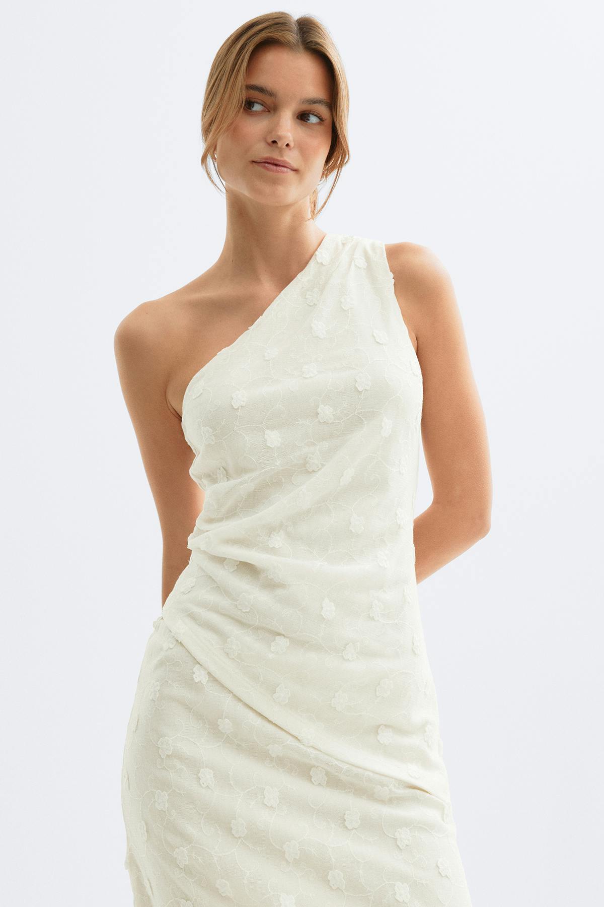 3d one shoulder top