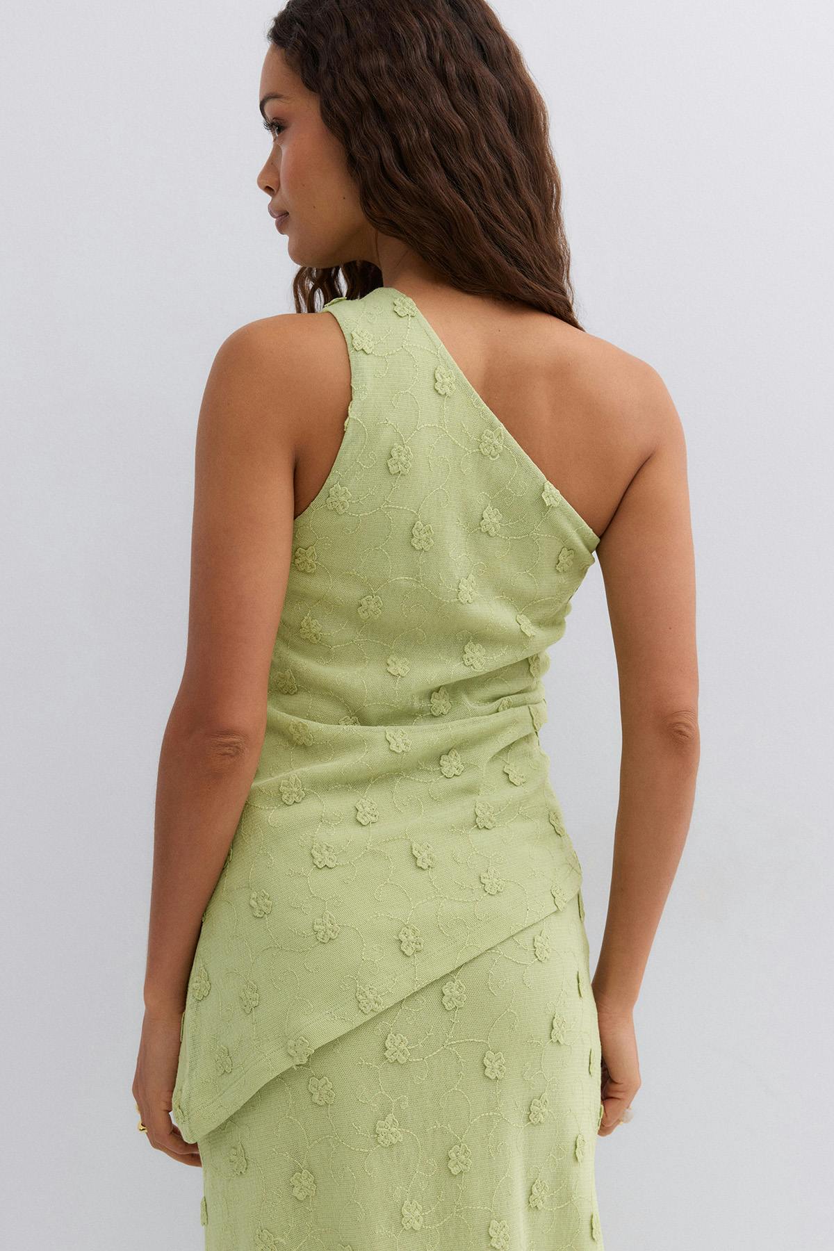 3d one shoulder top