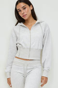 Slim fit zip hoodie