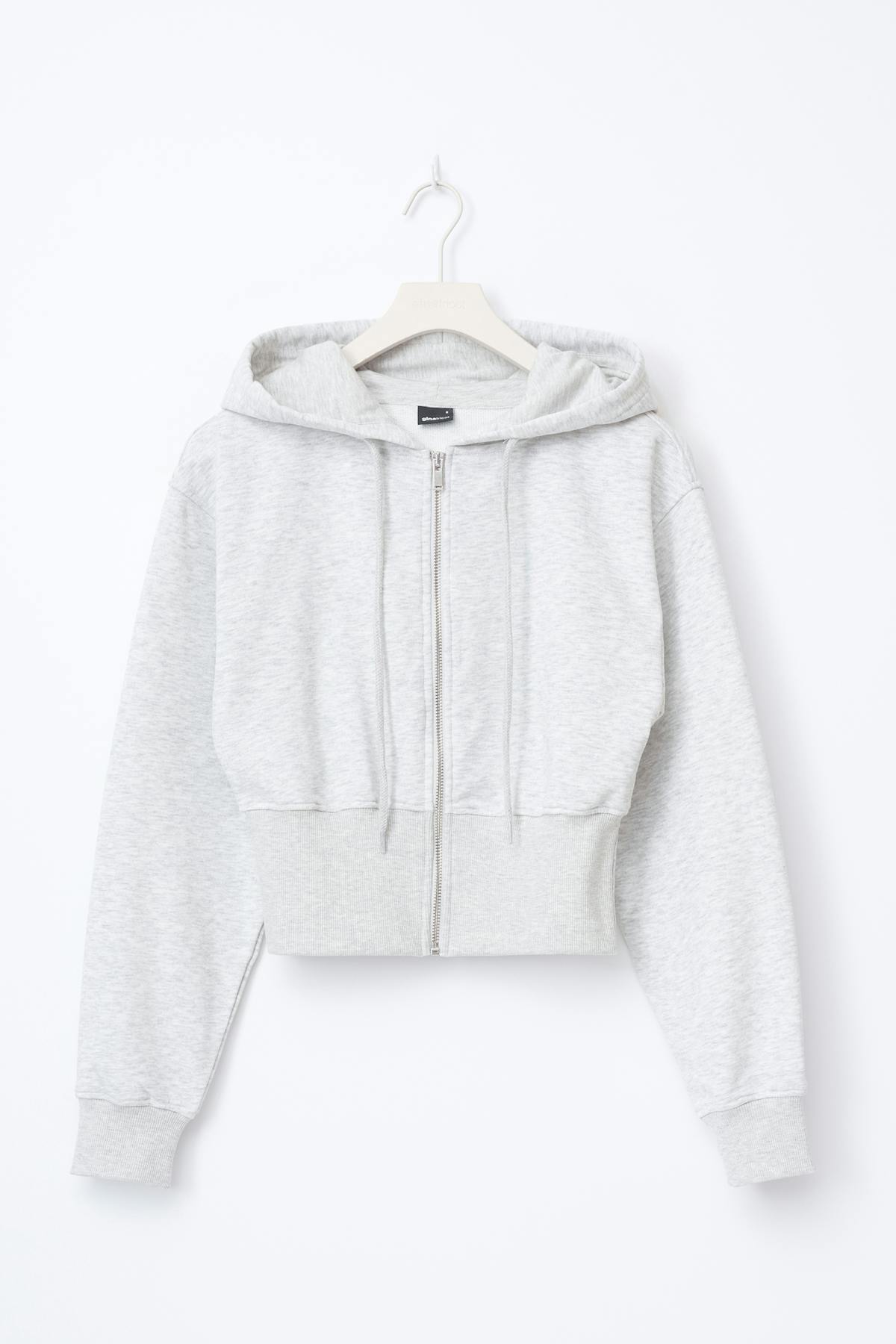 Slim fit zip hoodie