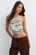Halterneck tie top