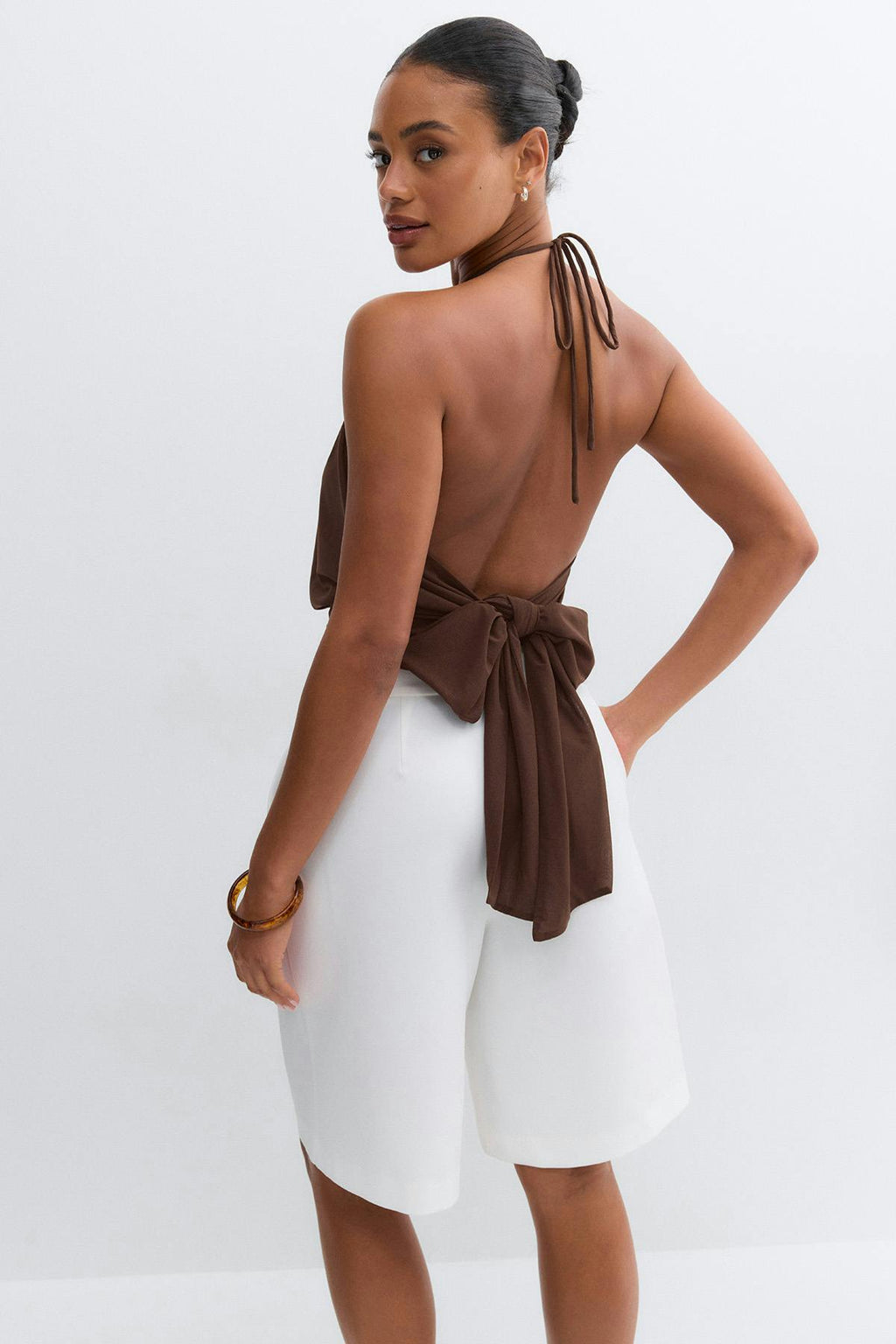 Halterneck tie top