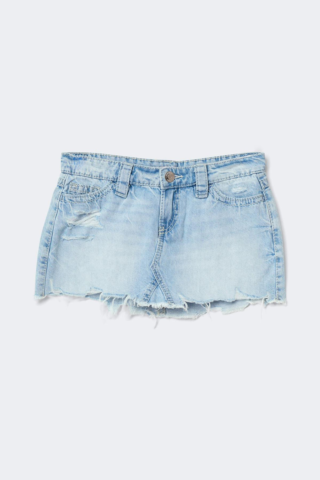 14+ slay low denim skirt