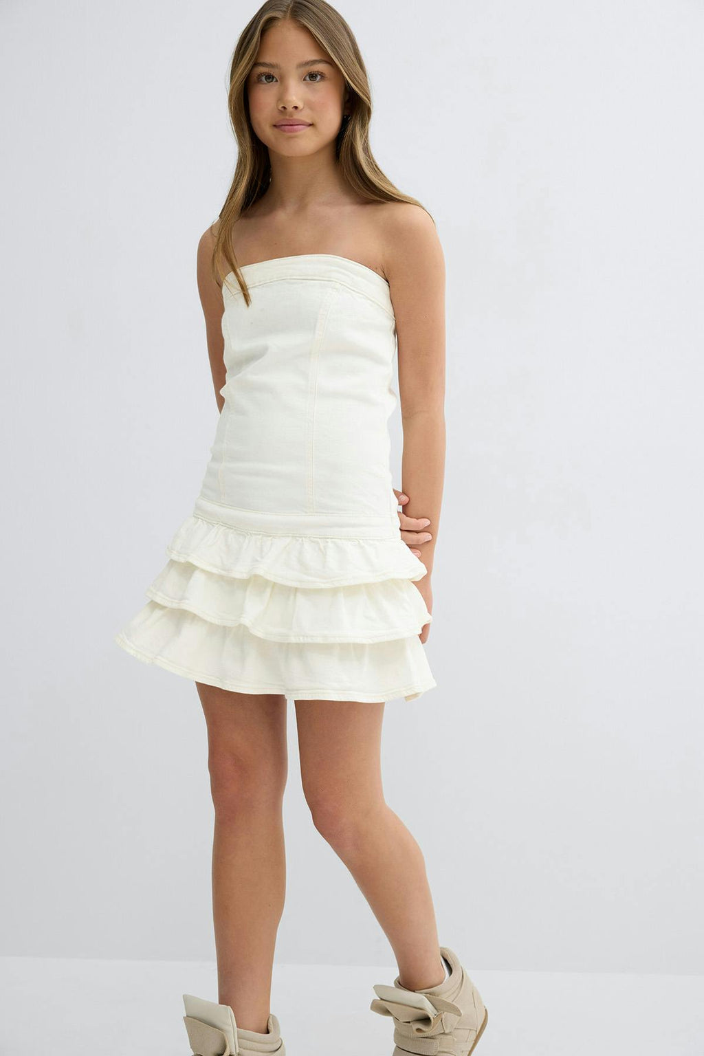 Y jeanqueen smock dress