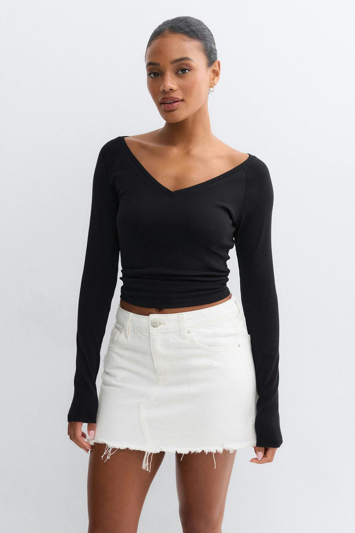 Blue crush denim skirt