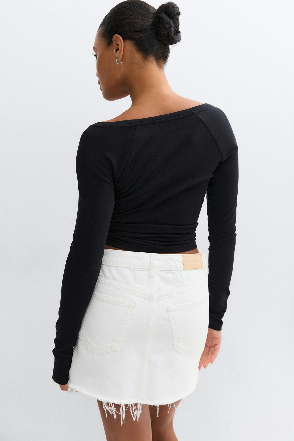 Blue crush denim skirt