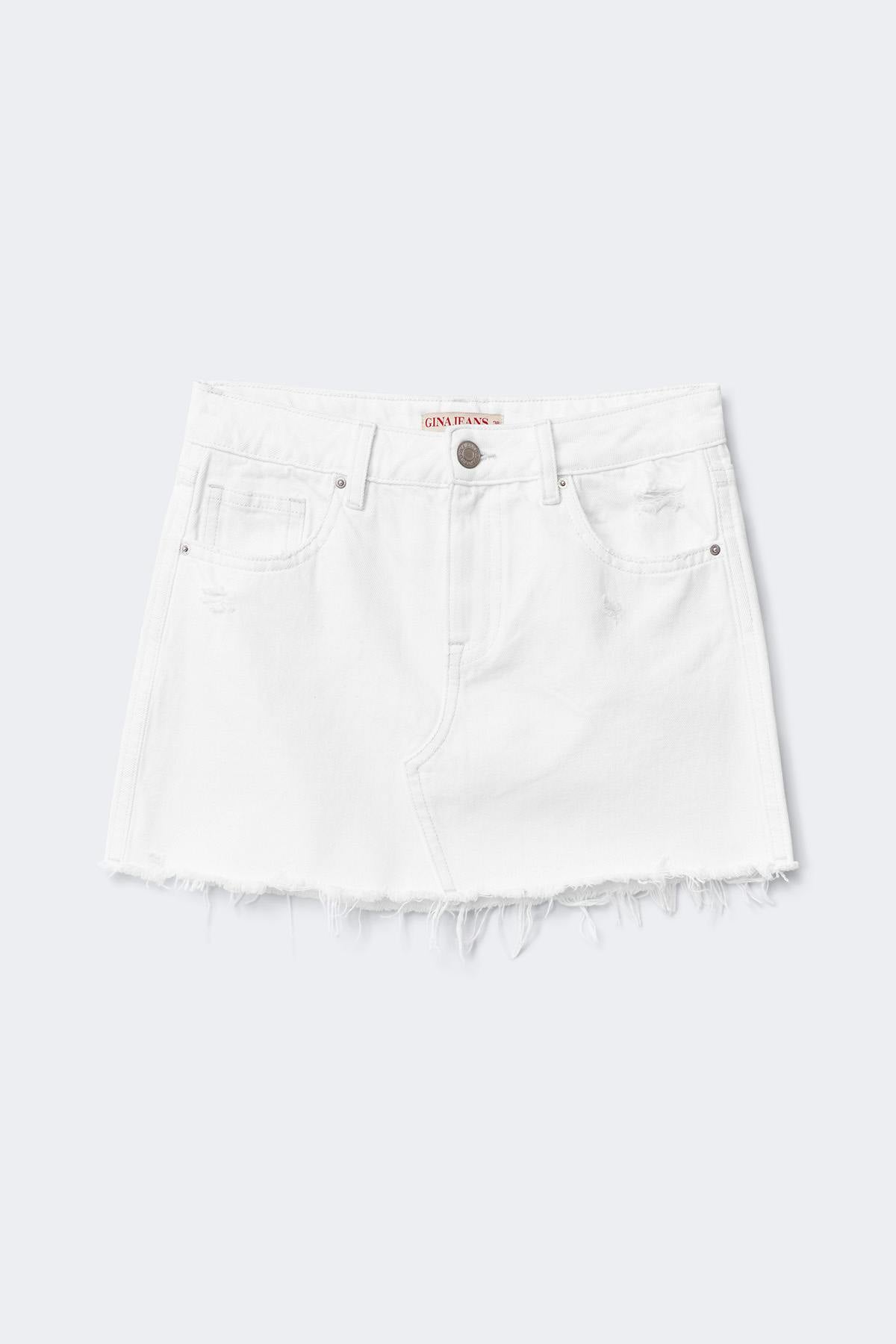 Blue crush denim skirt