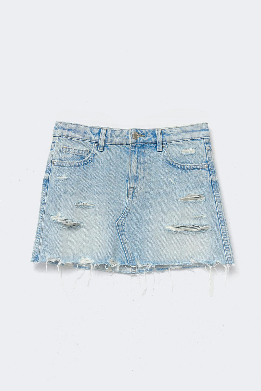 Blue crush denim skirt