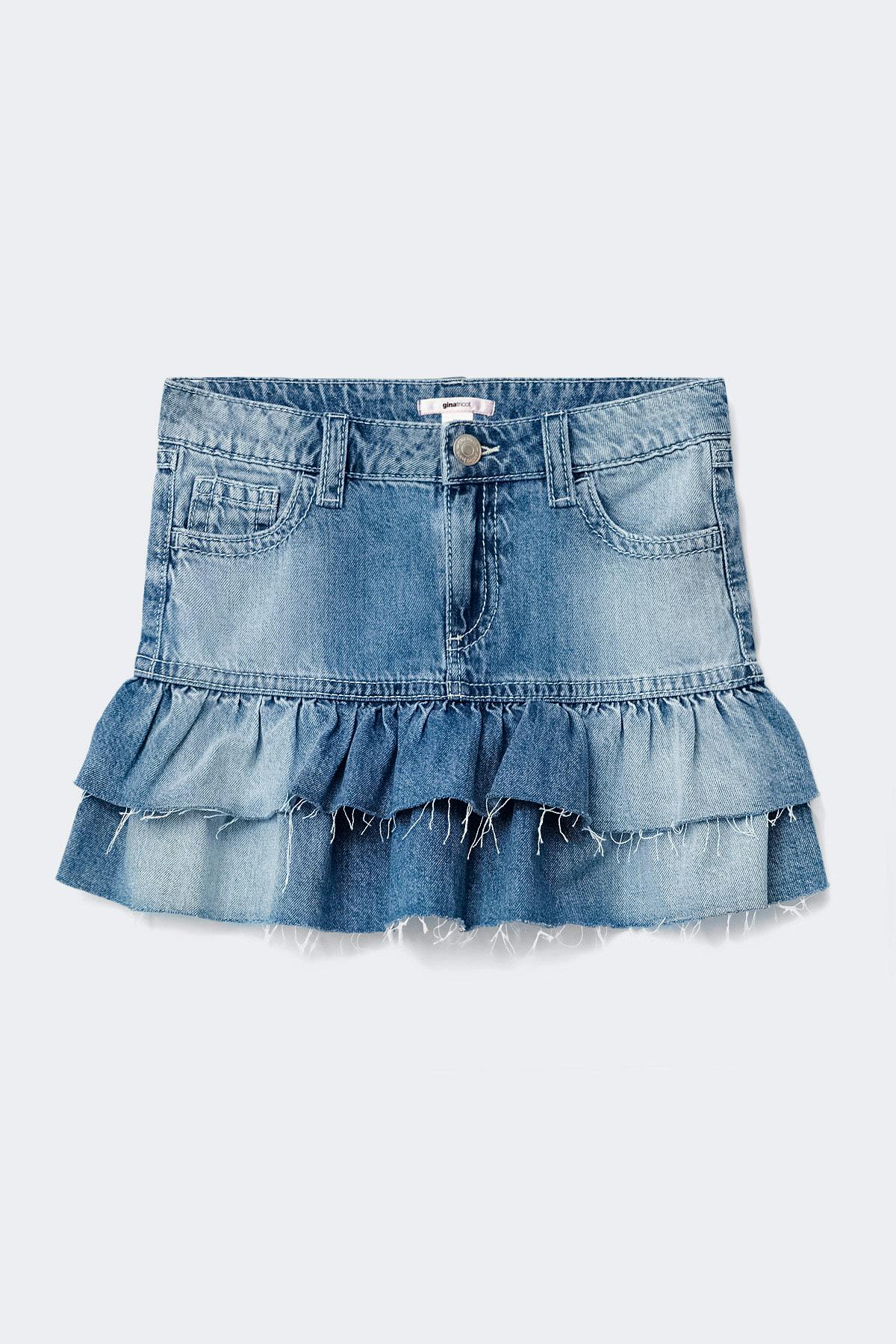 Y denimdoll frill skirt