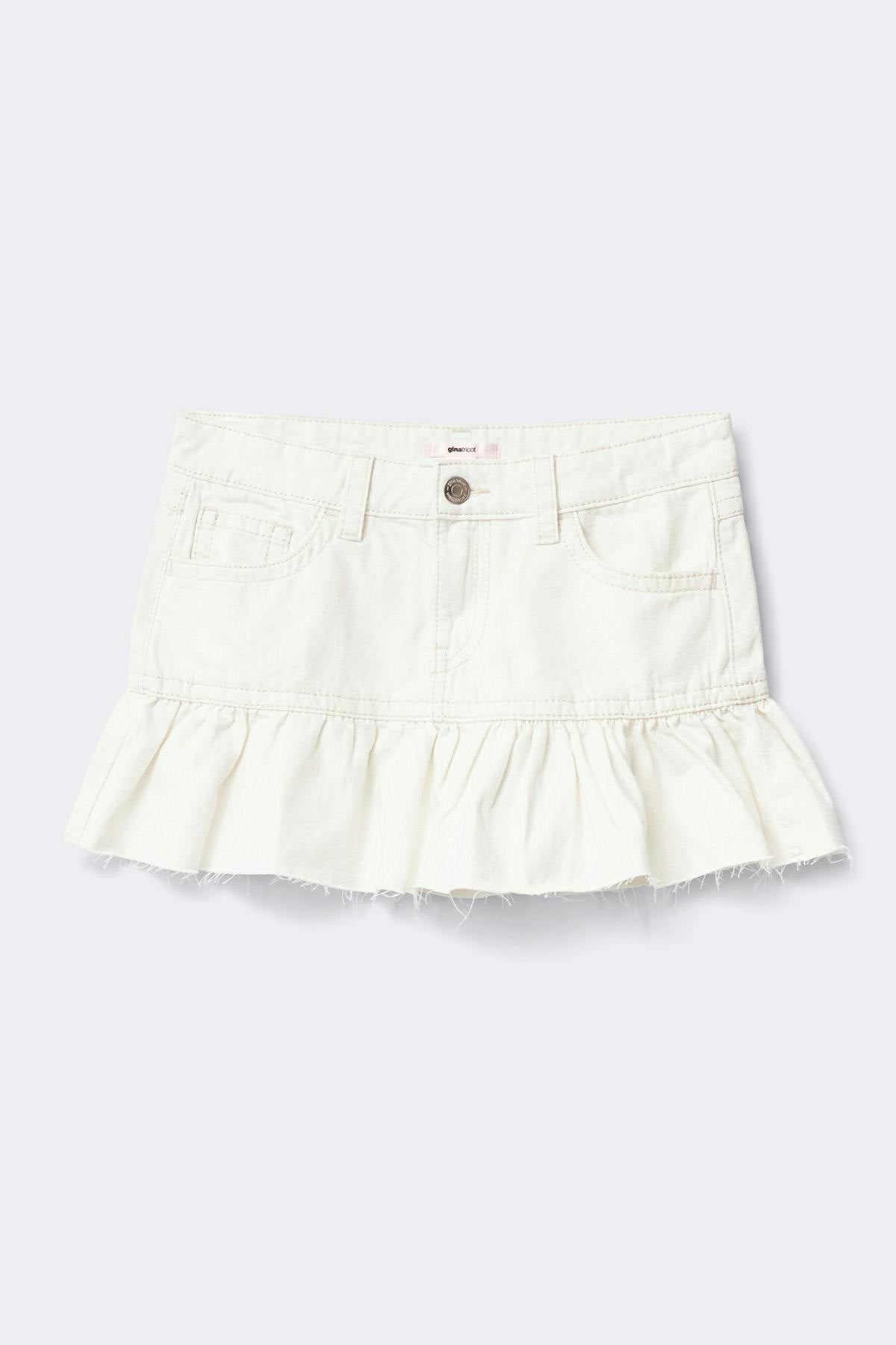 Y jeanova frill denim skirt