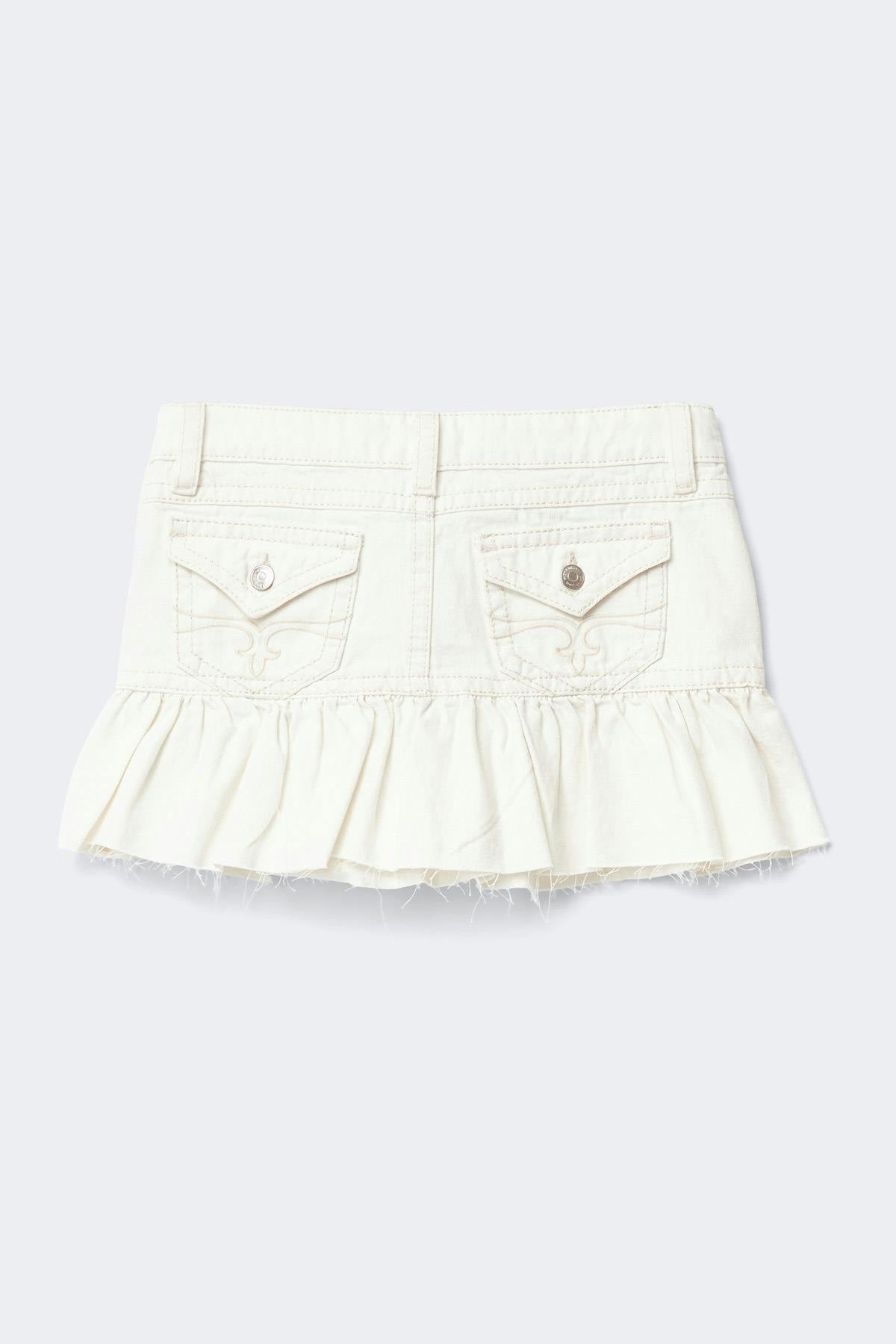 Y jeanova frill denim skirt