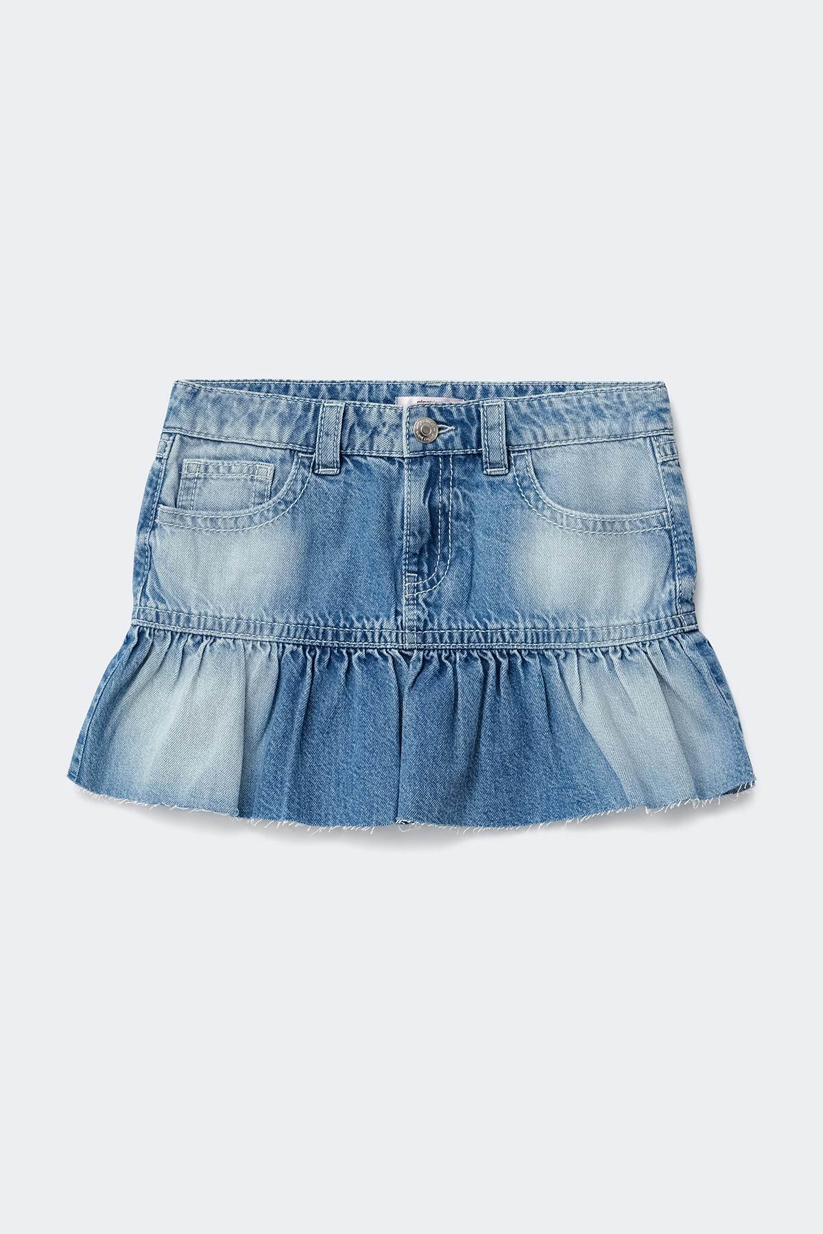 Y jeanova frill denim skirt