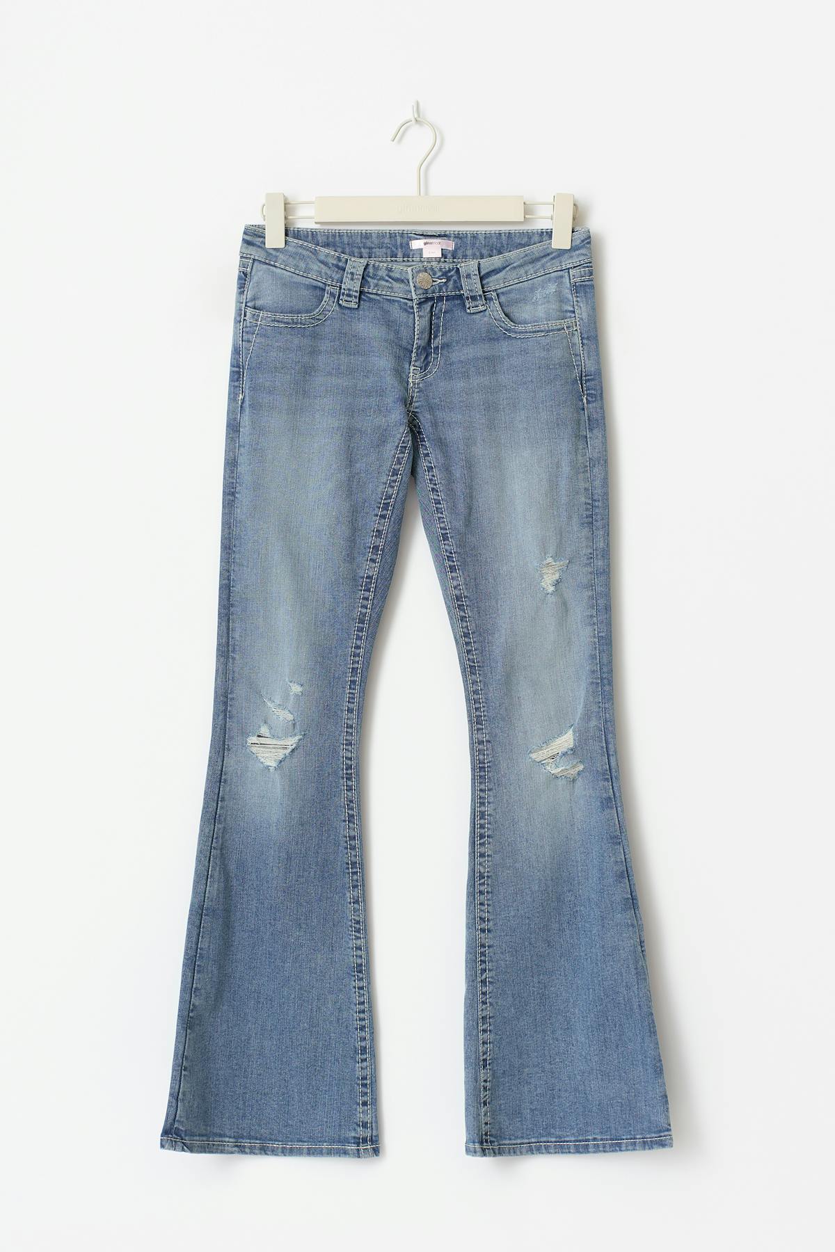 14+ sparkle low flare jeans