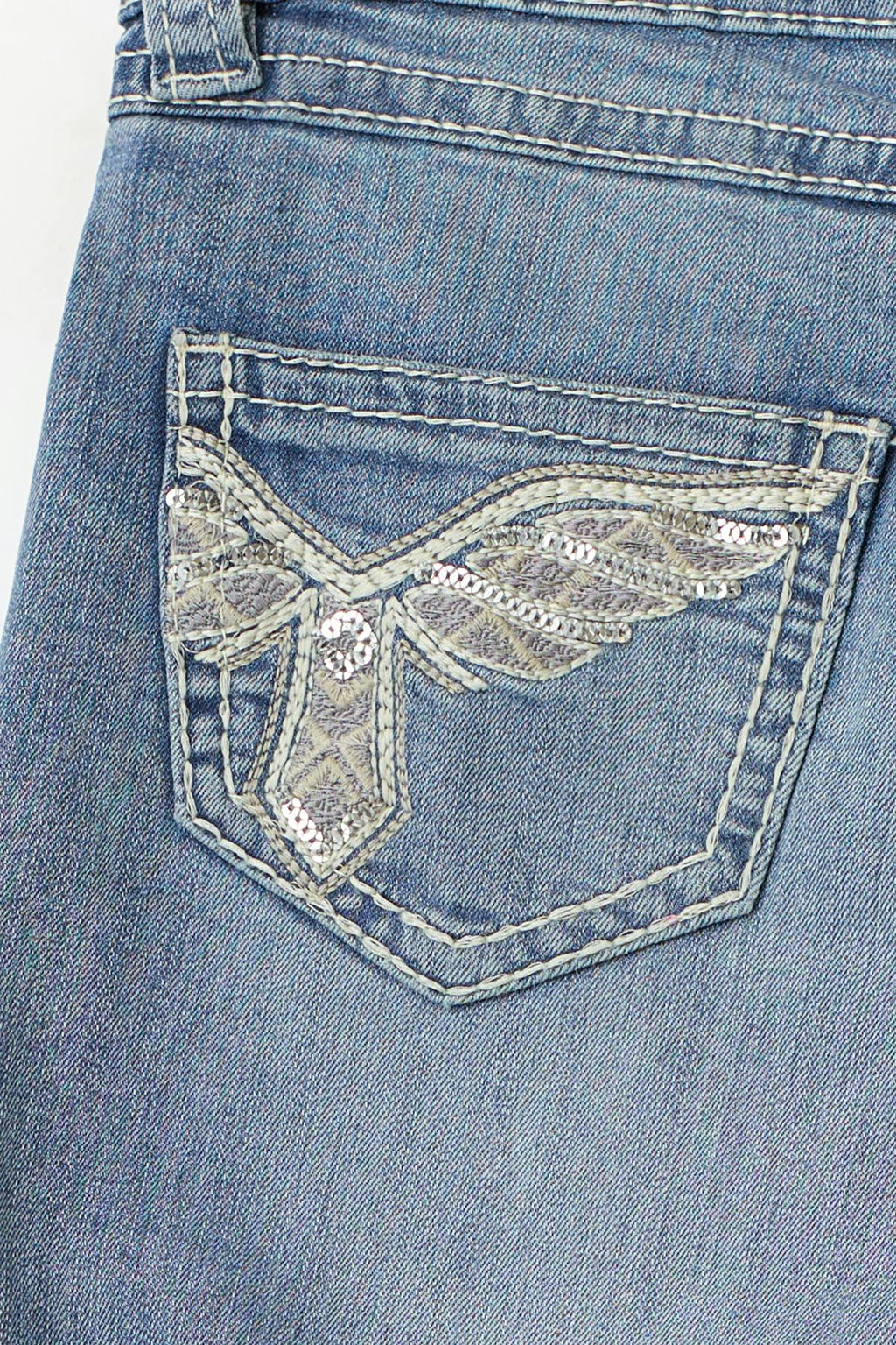 14+ sparkle low flare jeans