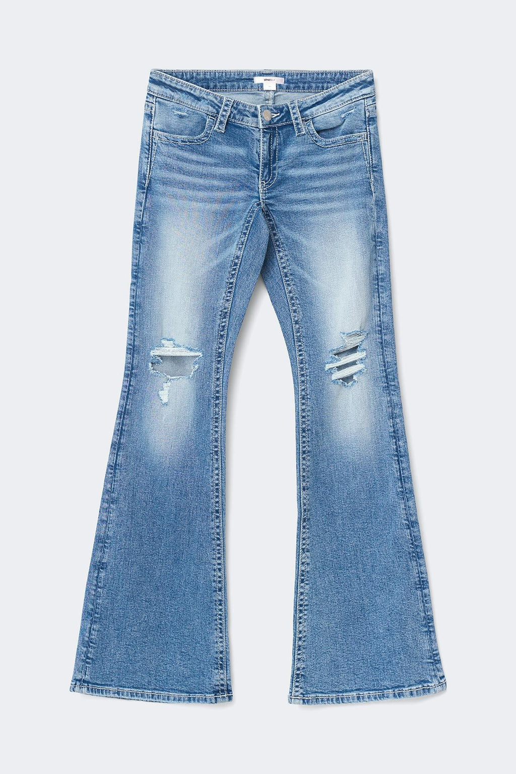 Y sparkle low flare jeans
