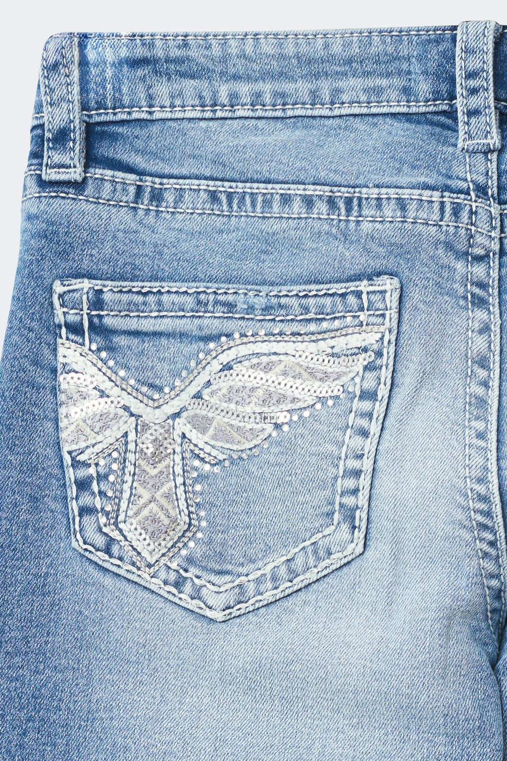 Y sparkle low flare jeans