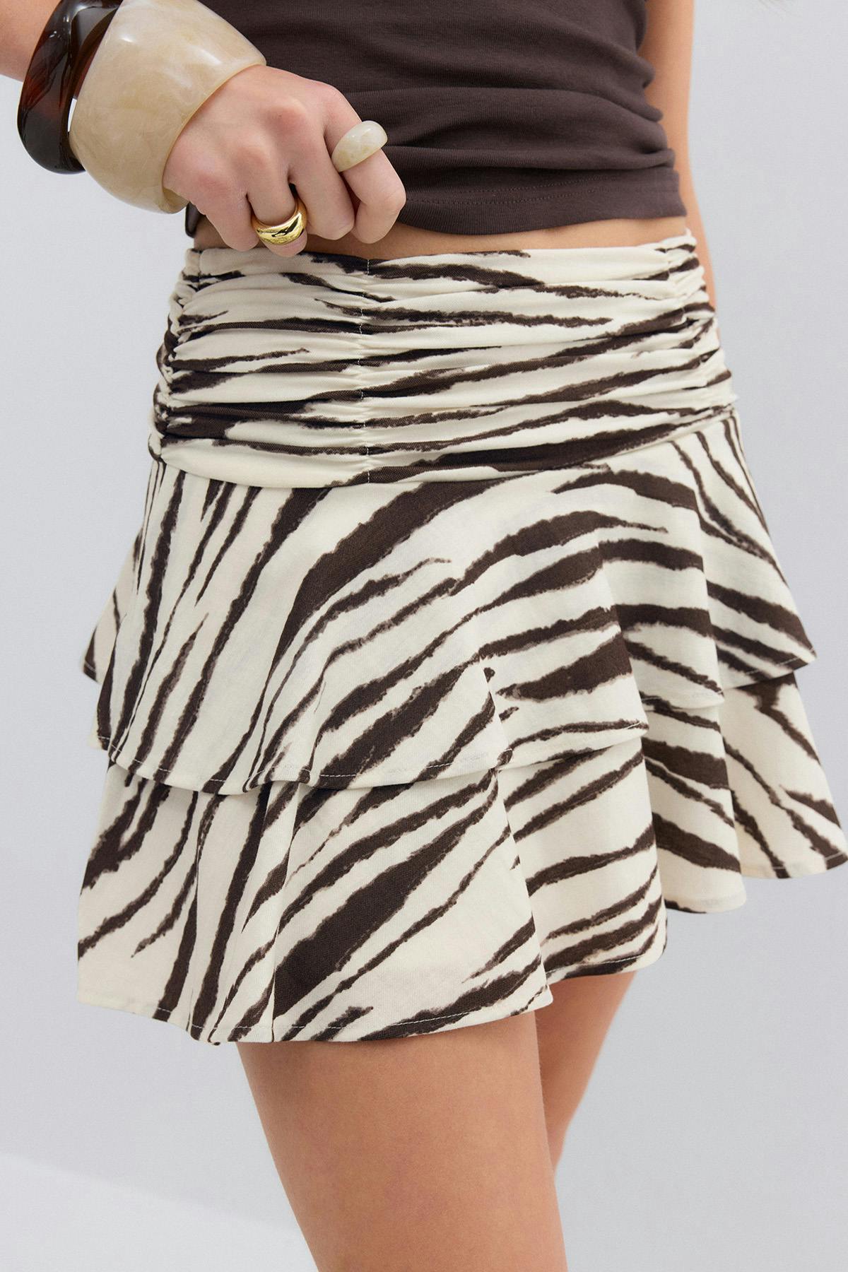 Mini frill skirt