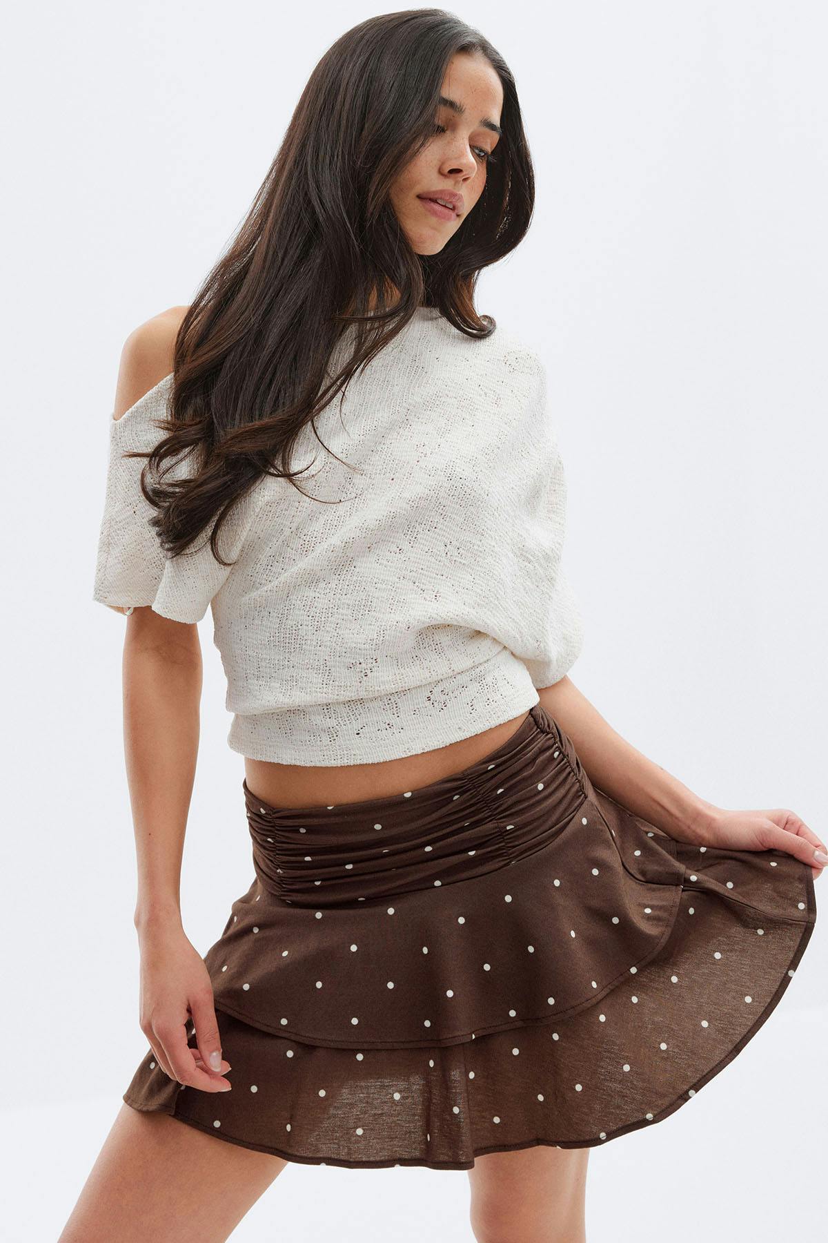 Mini frill skirt