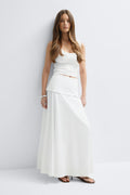 Dropped waist skirt