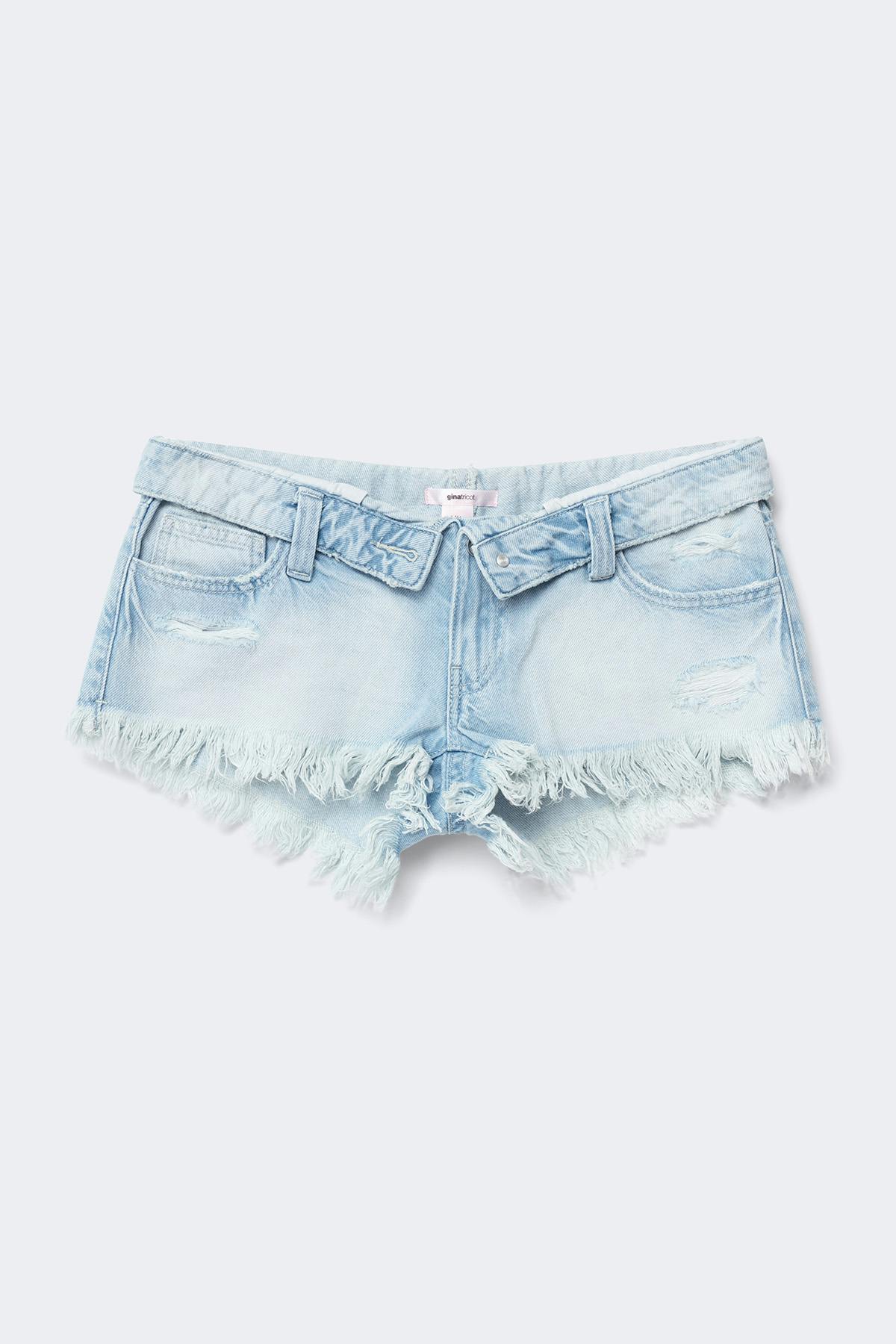 14+ delulu denim shorts