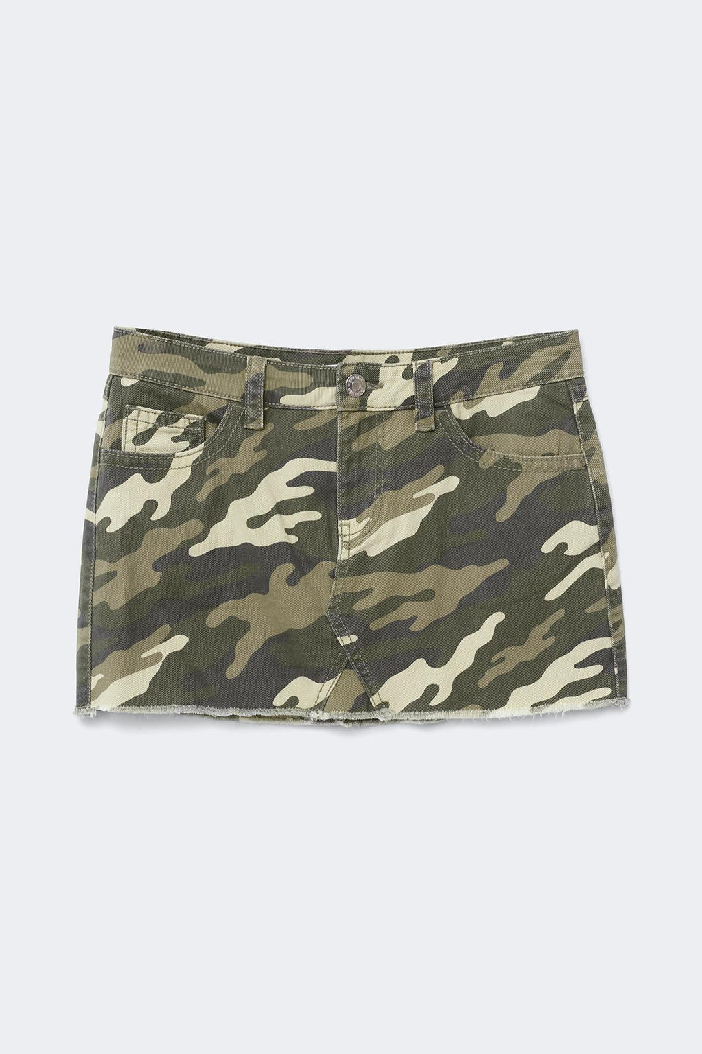 14+ for real low denim skirt