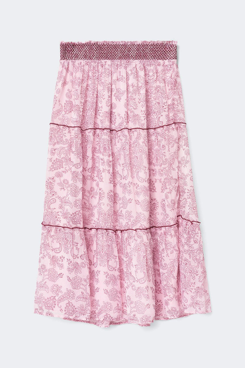 Y chiffon maxi skirt