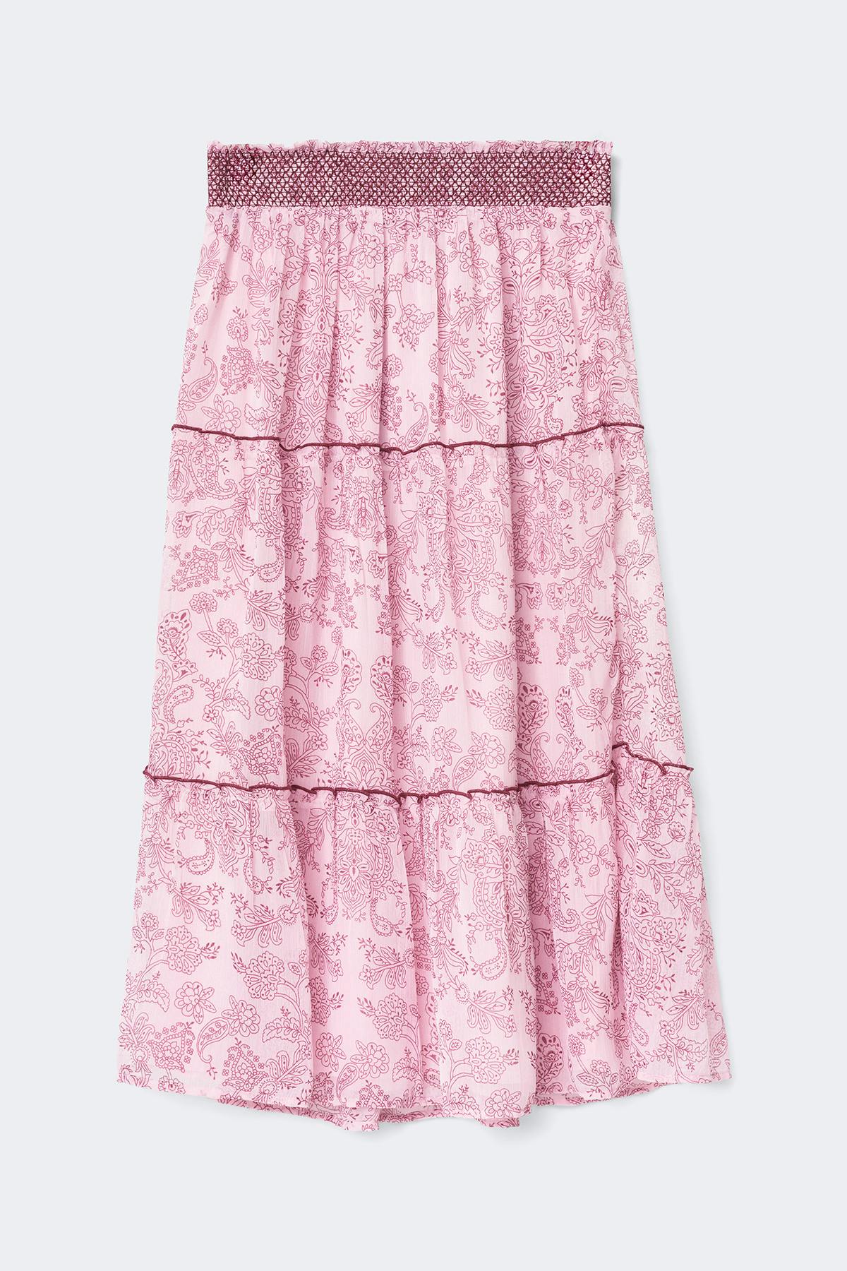 Y chiffon maxi skirt