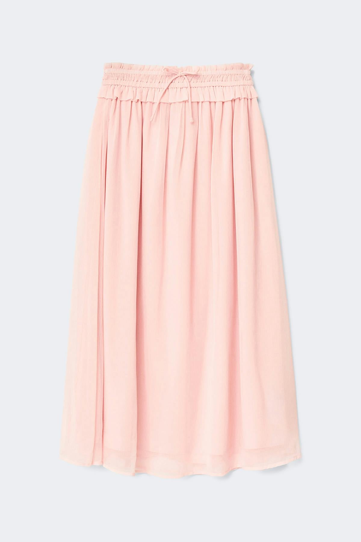 Y tassel chiffon skirt