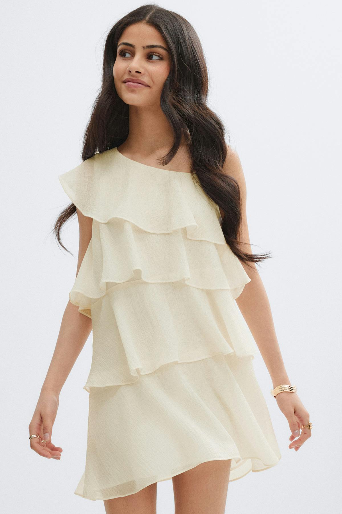 Y one shoulder dress