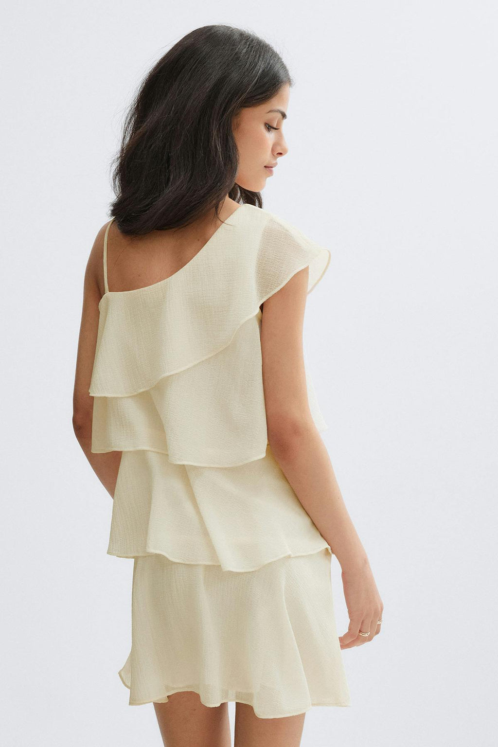 Y one shoulder dress