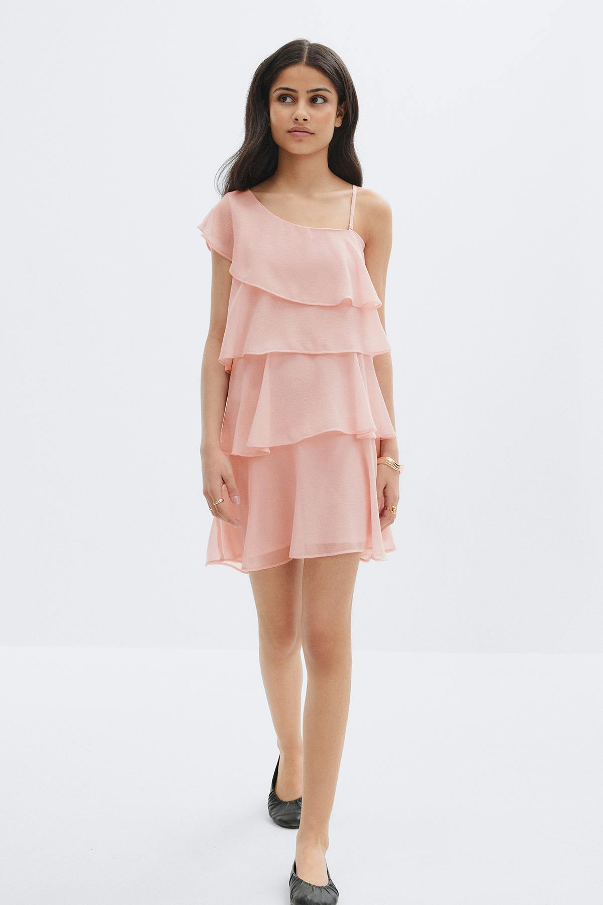 Y one shoulder dress