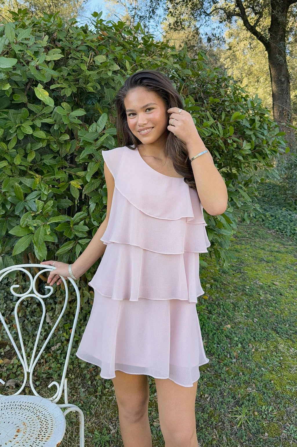 Y one shoulder dress