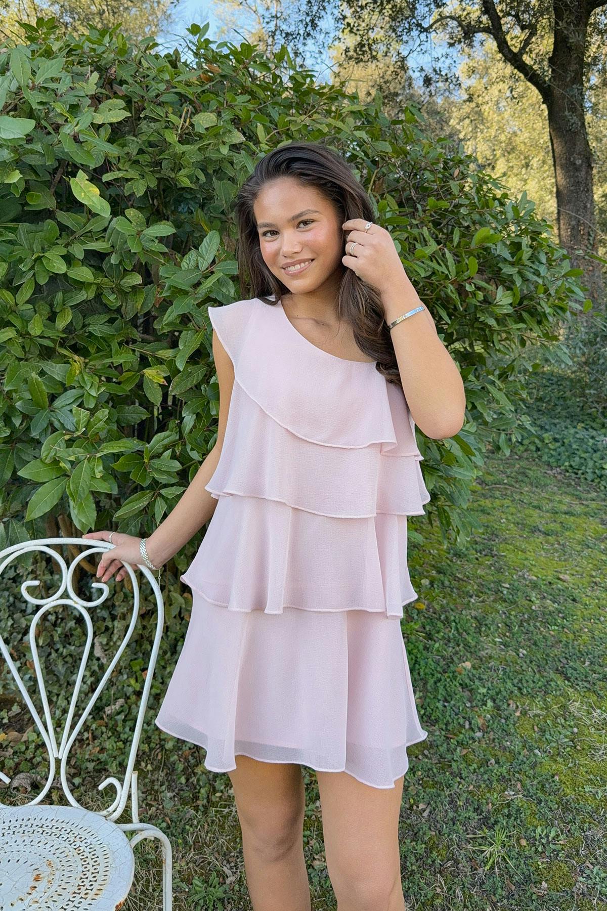 Y one shoulder dress