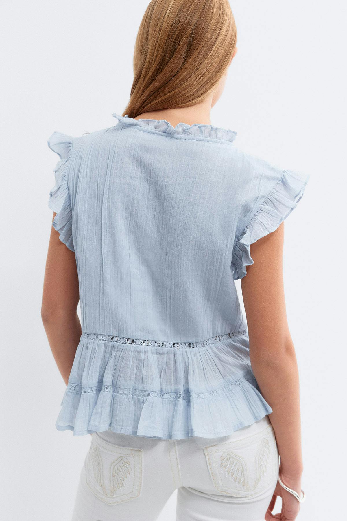 Y boho blouse