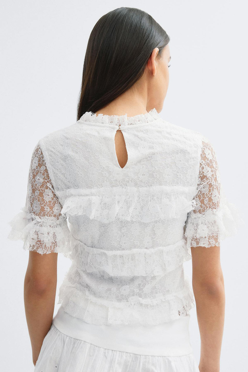 14+ frill lace top