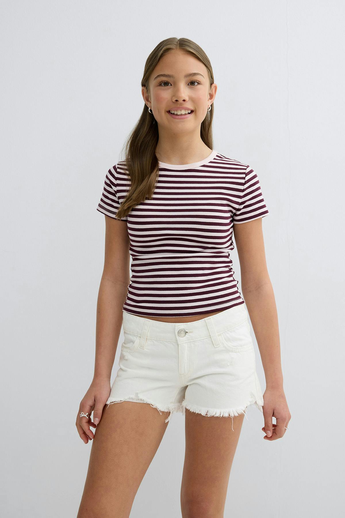 Y jeanique low denim shorts