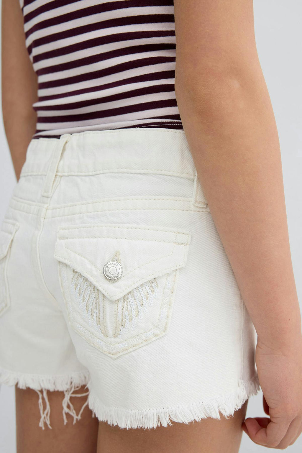 Y jeanique low denim shorts